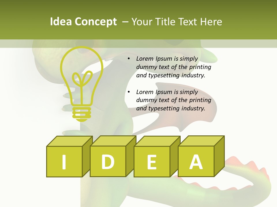 Only Person Cheerful PowerPoint Template