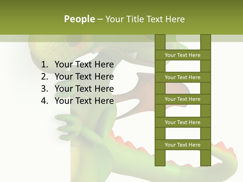 Only Person Cheerful PowerPoint Template