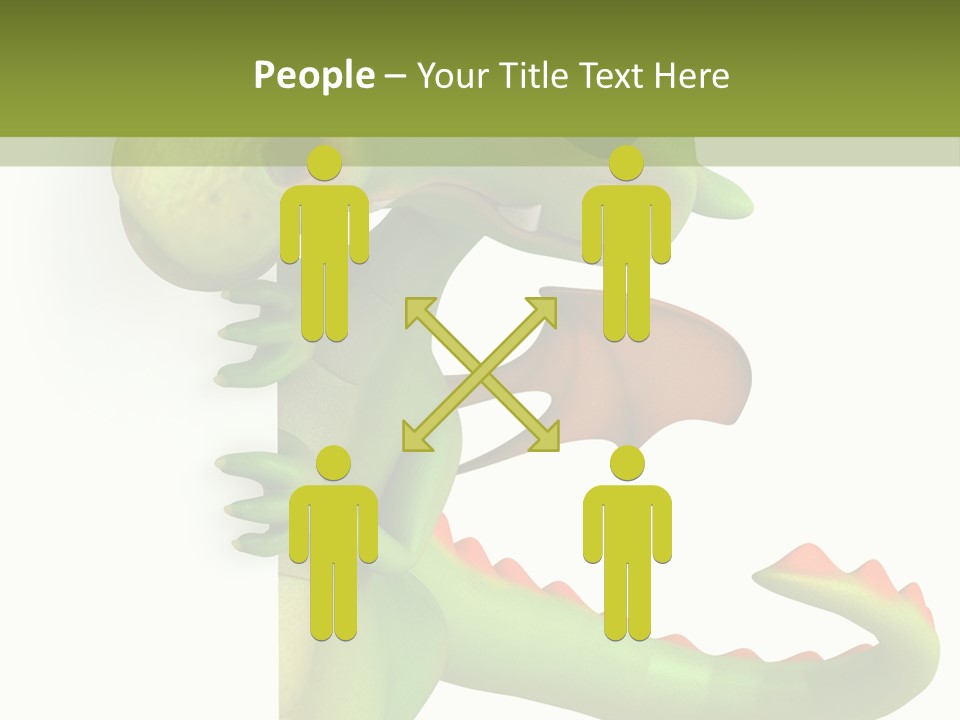 Only Person Cheerful PowerPoint Template