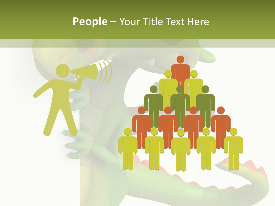 Only Person Cheerful PowerPoint Template