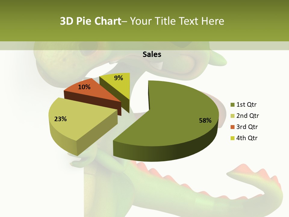 Only Person Cheerful PowerPoint Template