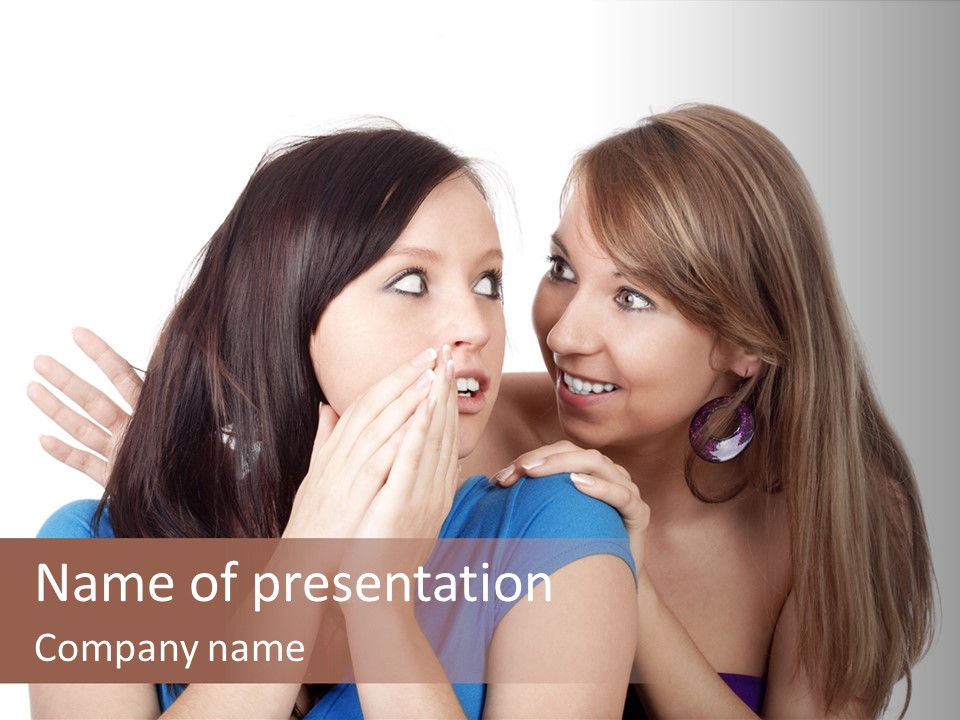 Beautiful Girlfriends Attractive PowerPoint Template