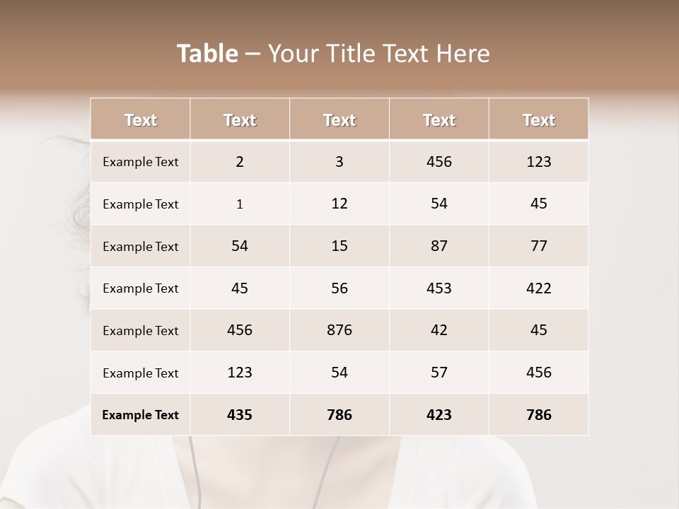 Person Studio Leisure PowerPoint Template