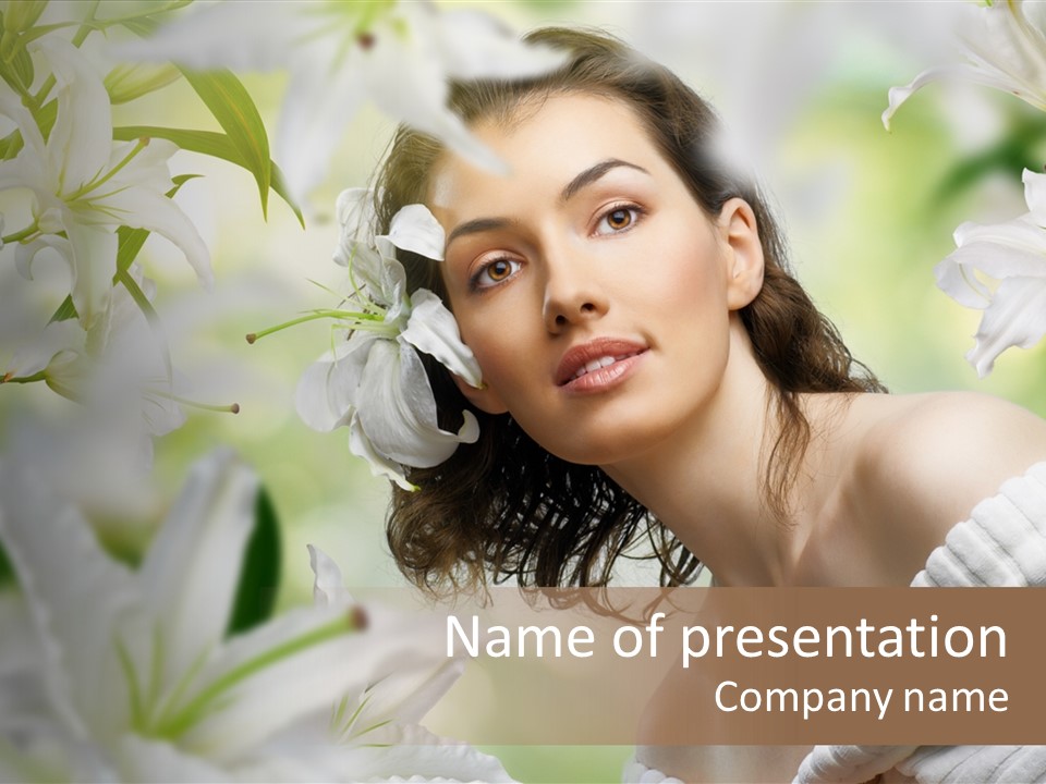 Face One Human PowerPoint Template