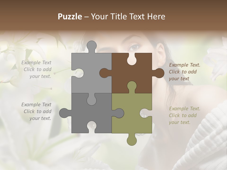 Face One Human PowerPoint Template