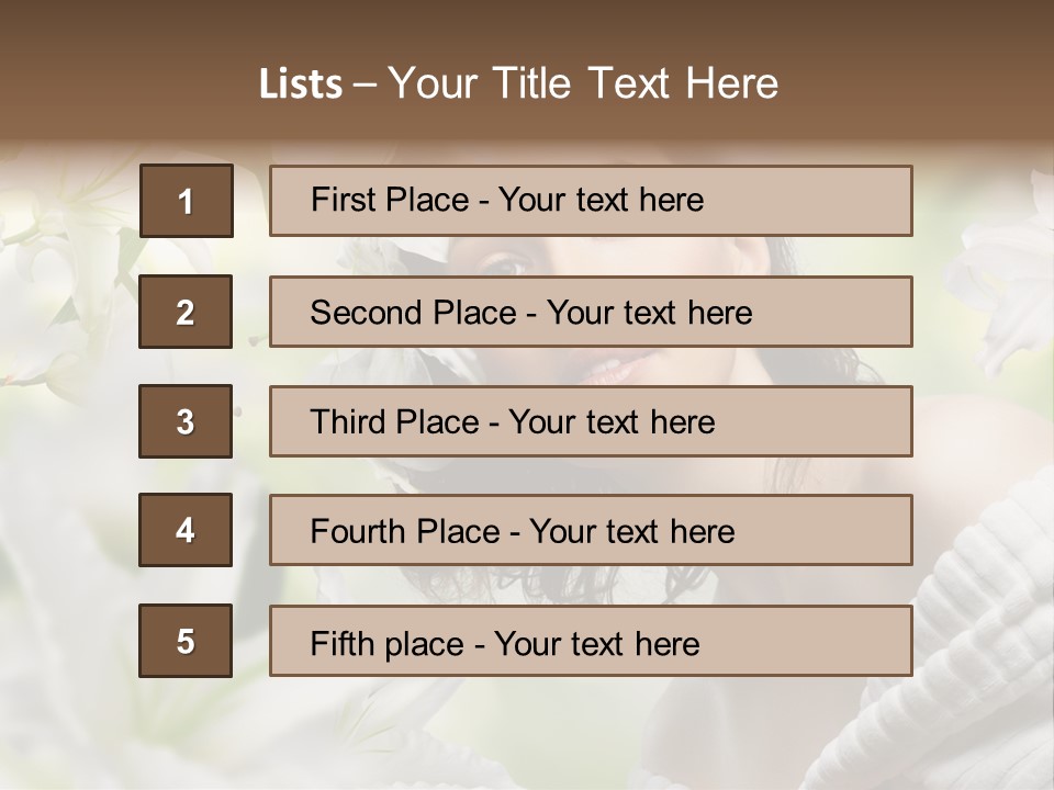 Face One Human PowerPoint Template