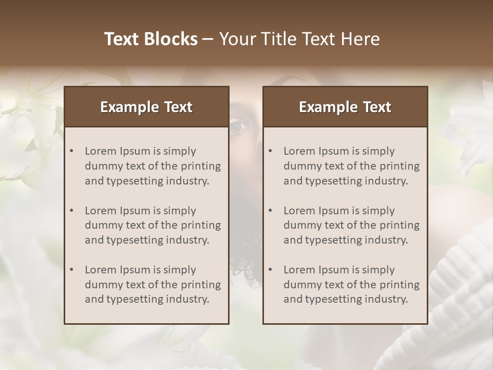 Face One Human PowerPoint Template