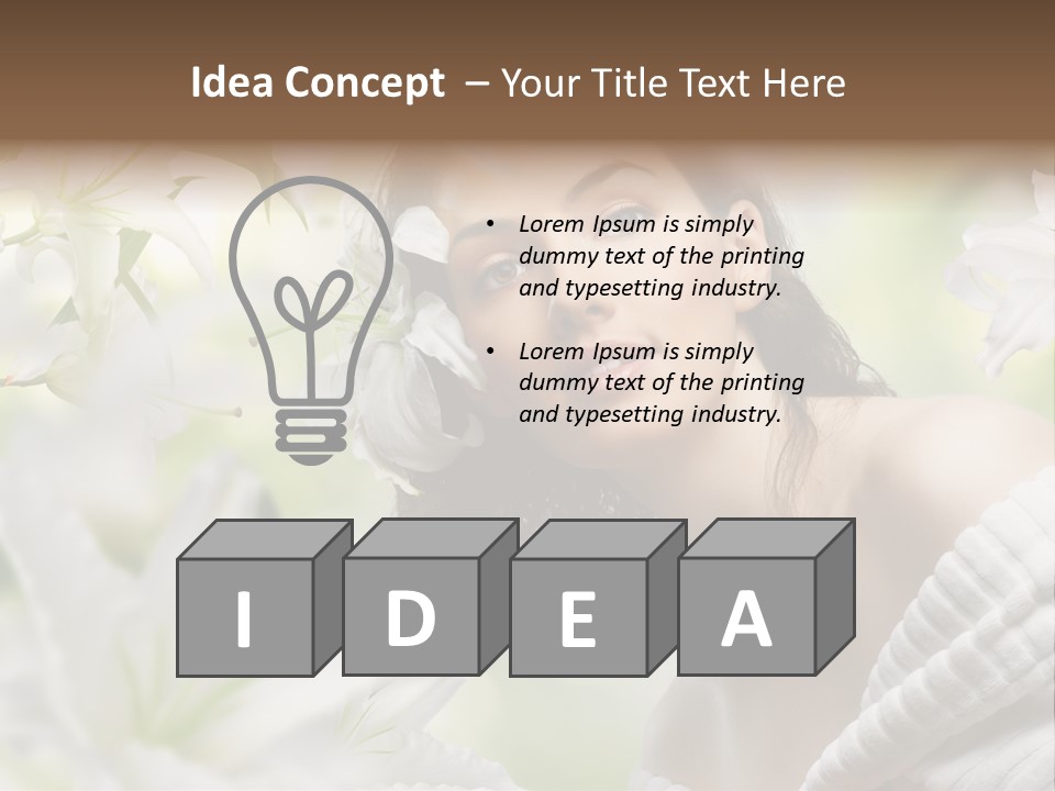 Face One Human PowerPoint Template