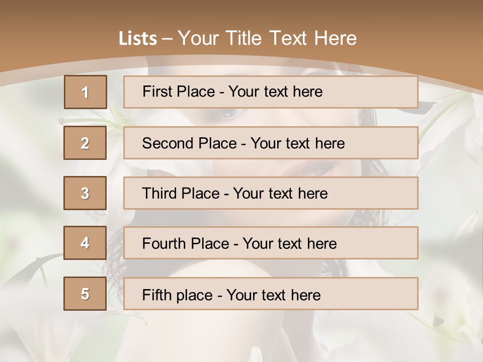 Relaxation Fashion Beautiful PowerPoint Template