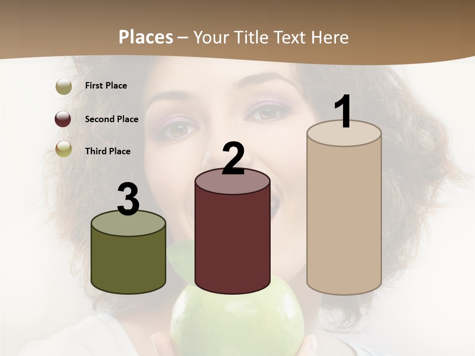 Only Person Cheerful PowerPoint Template