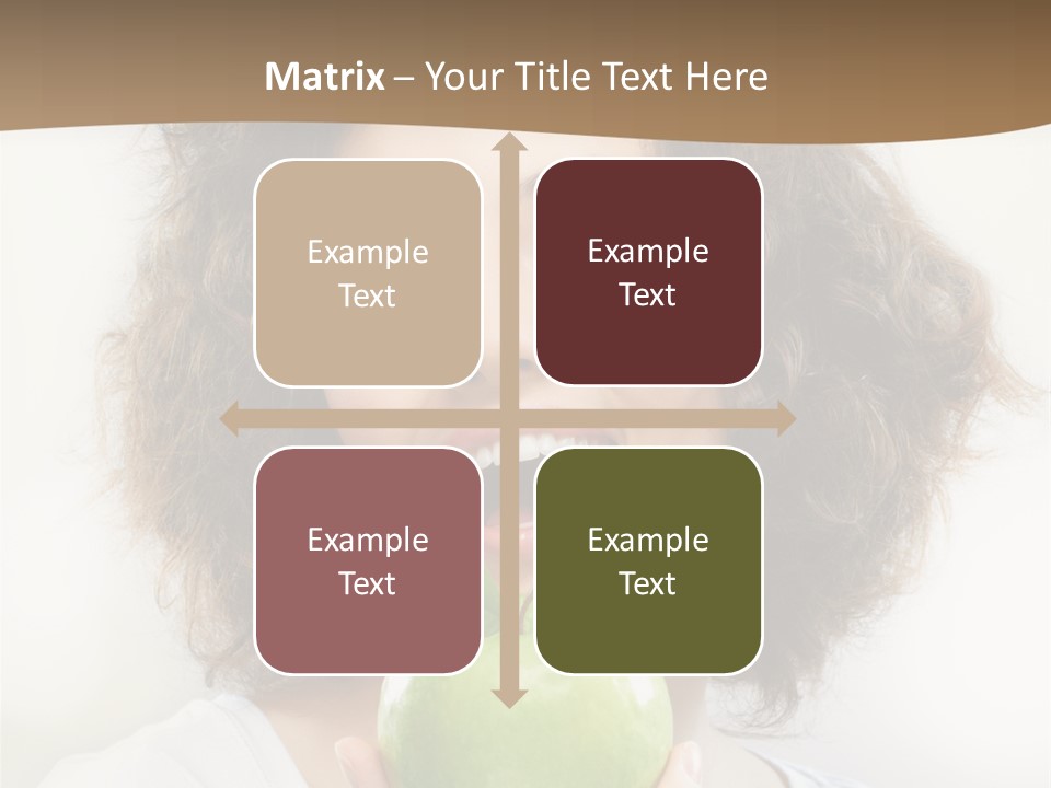 Only Person Cheerful PowerPoint Template