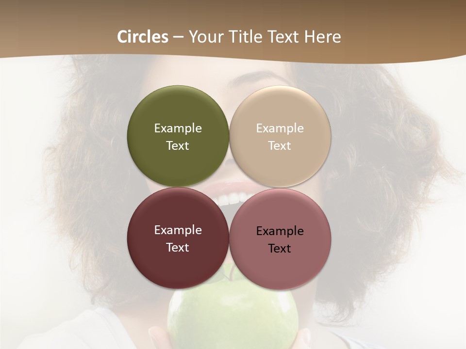 Only Person Cheerful PowerPoint Template