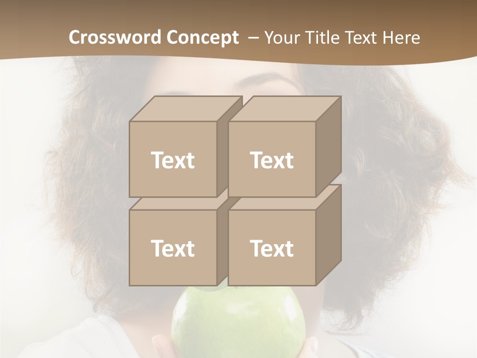 Only Person Cheerful PowerPoint Template