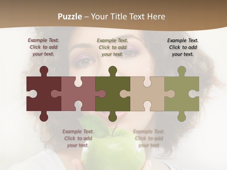 Only Person Cheerful PowerPoint Template