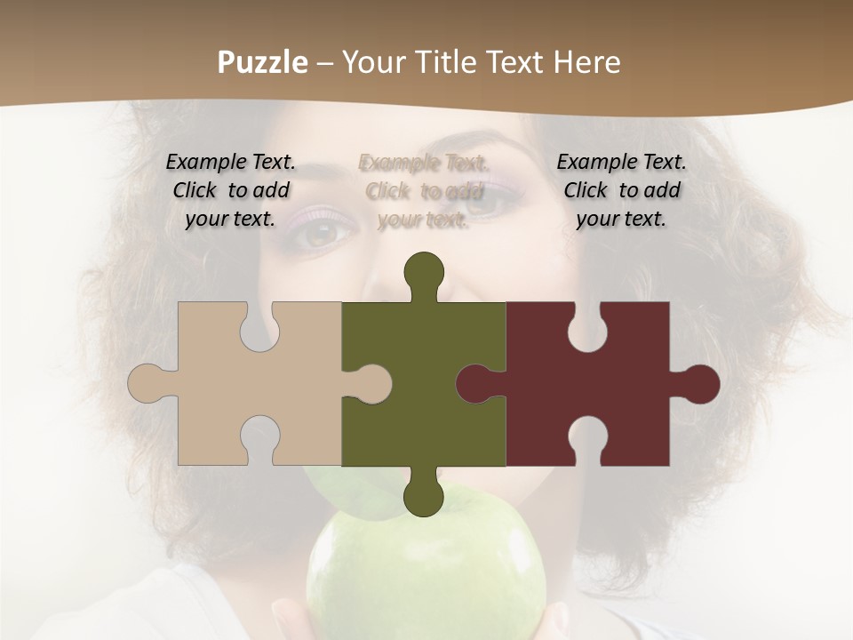 Only Person Cheerful PowerPoint Template