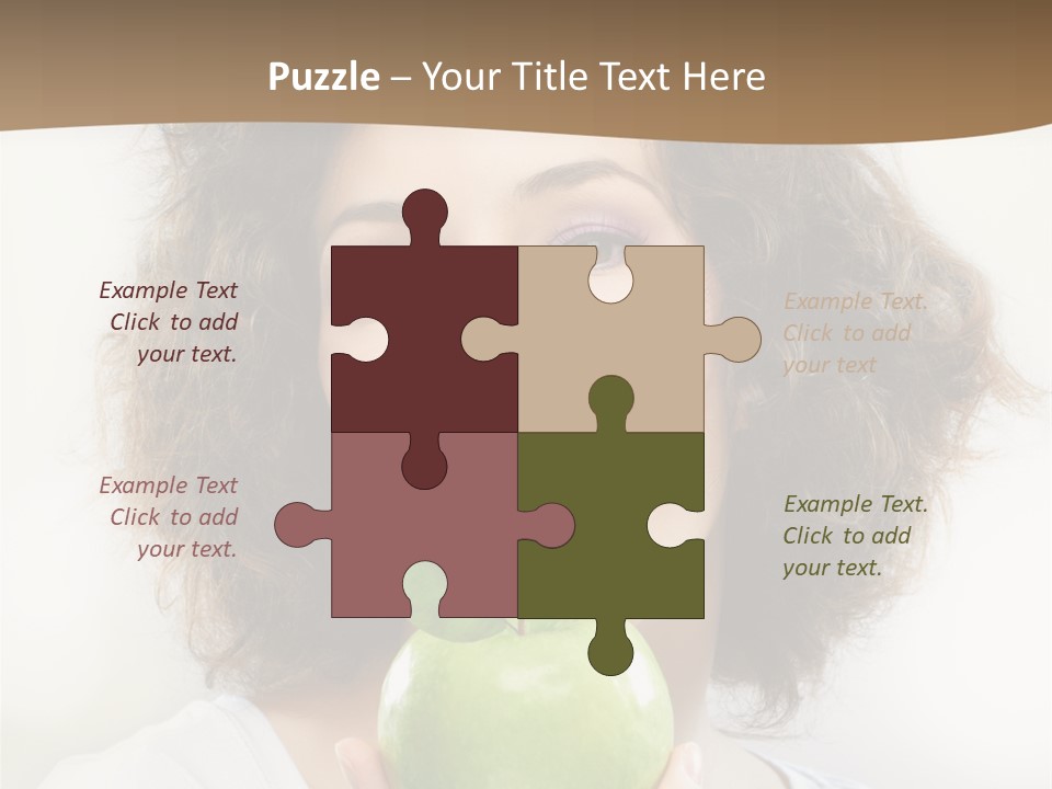 Only Person Cheerful PowerPoint Template