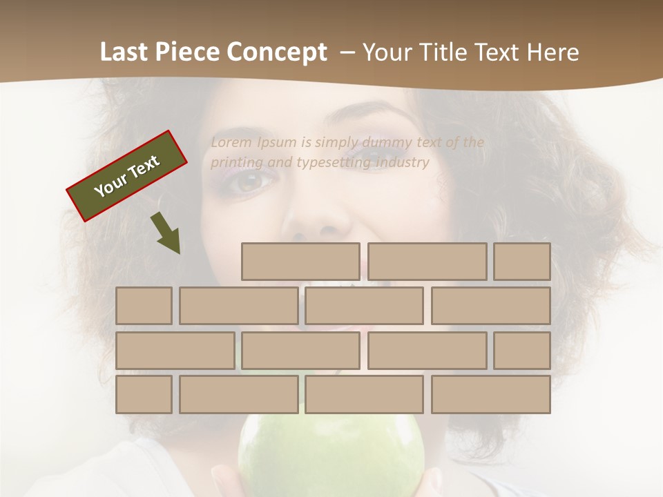 Only Person Cheerful PowerPoint Template