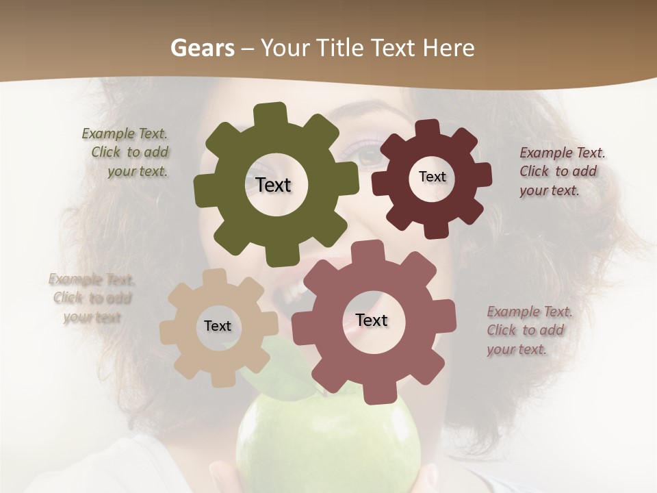 Only Person Cheerful PowerPoint Template