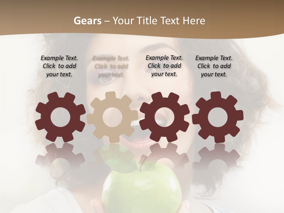 Only Person Cheerful PowerPoint Template