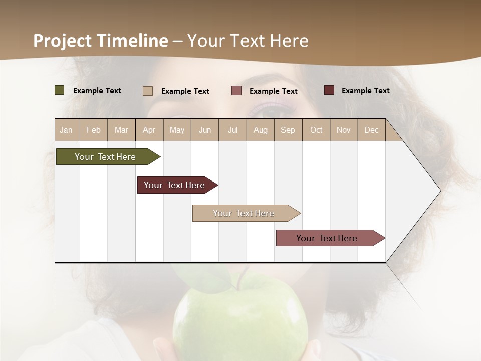 Only Person Cheerful PowerPoint Template