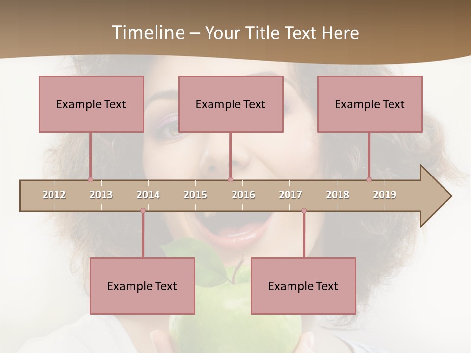 Only Person Cheerful PowerPoint Template