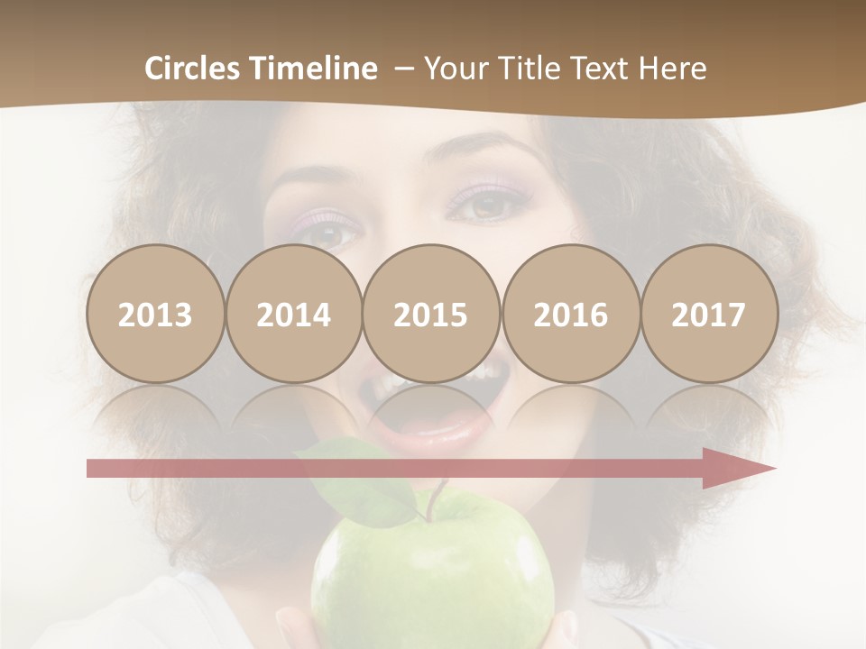 Only Person Cheerful PowerPoint Template