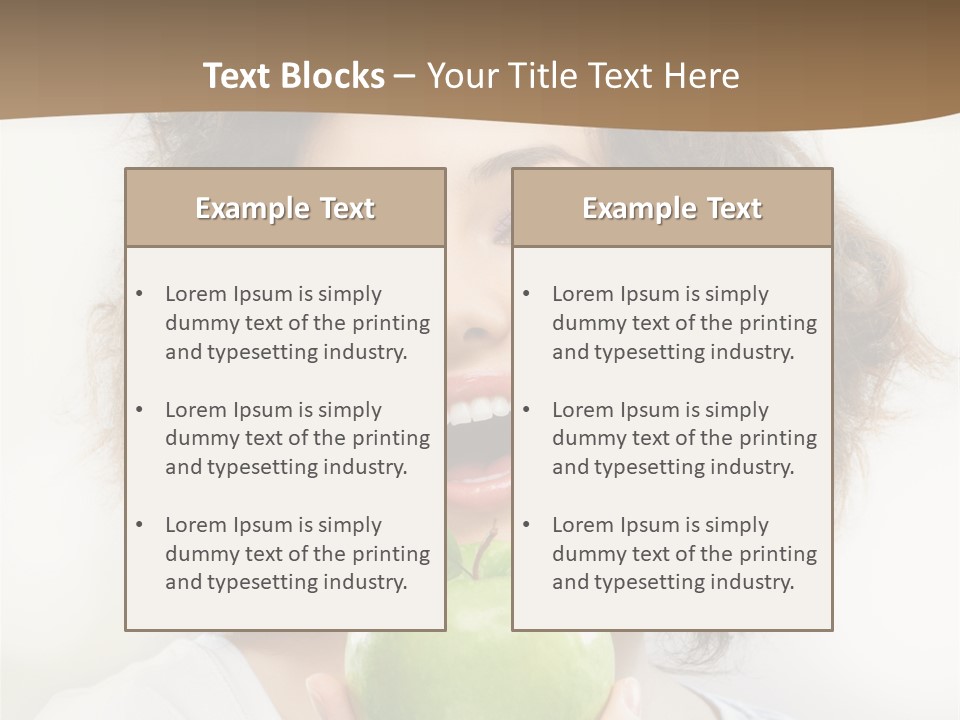 Only Person Cheerful PowerPoint Template