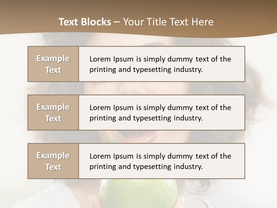 Only Person Cheerful PowerPoint Template