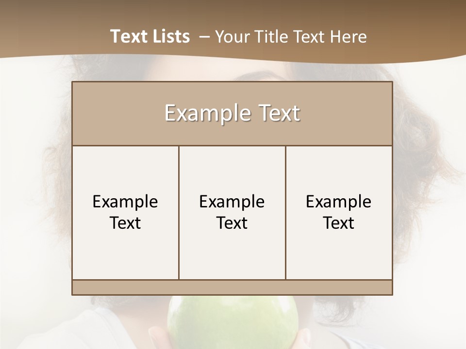 Only Person Cheerful PowerPoint Template