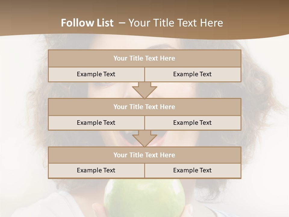 Only Person Cheerful PowerPoint Template