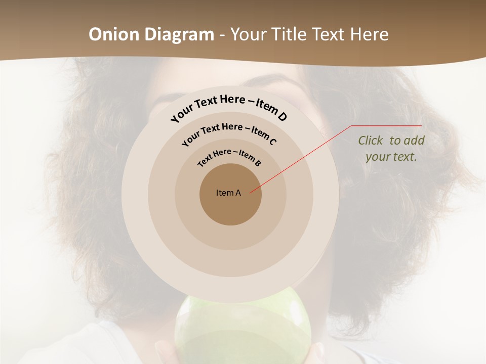 Only Person Cheerful PowerPoint Template