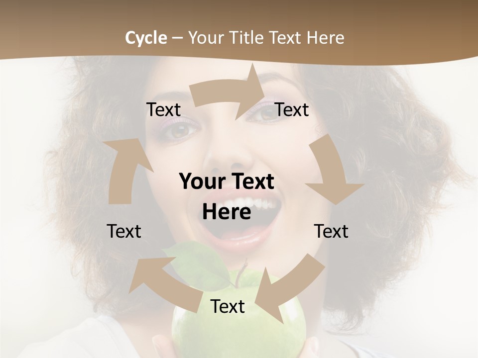 Only Person Cheerful PowerPoint Template