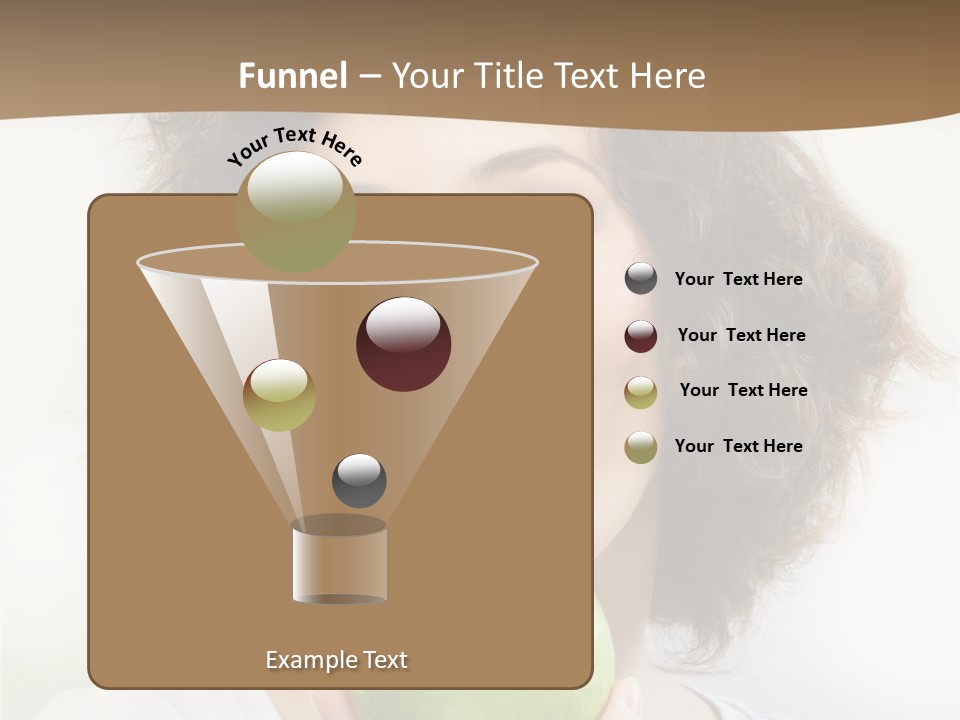 Only Person Cheerful PowerPoint Template