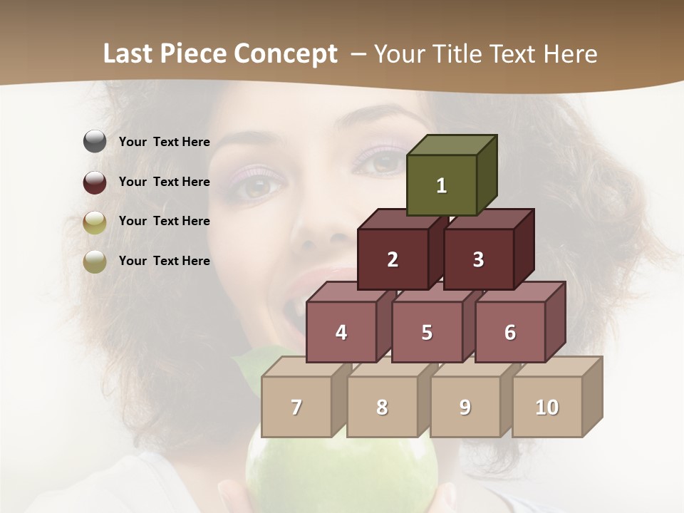 Only Person Cheerful PowerPoint Template