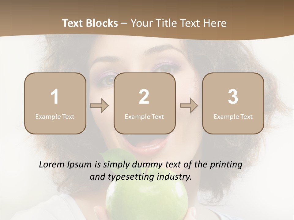 Only Person Cheerful PowerPoint Template