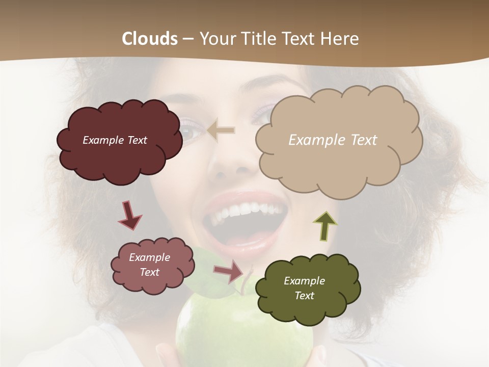 Only Person Cheerful PowerPoint Template