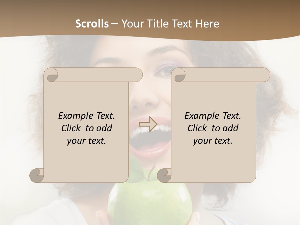 Only Person Cheerful PowerPoint Template