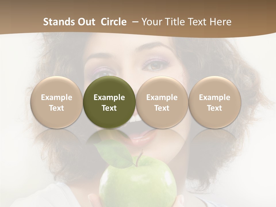 Only Person Cheerful PowerPoint Template