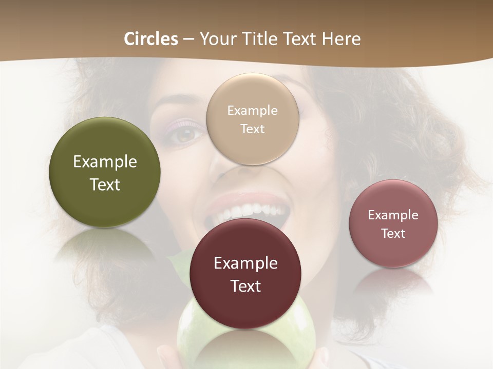 Only Person Cheerful PowerPoint Template