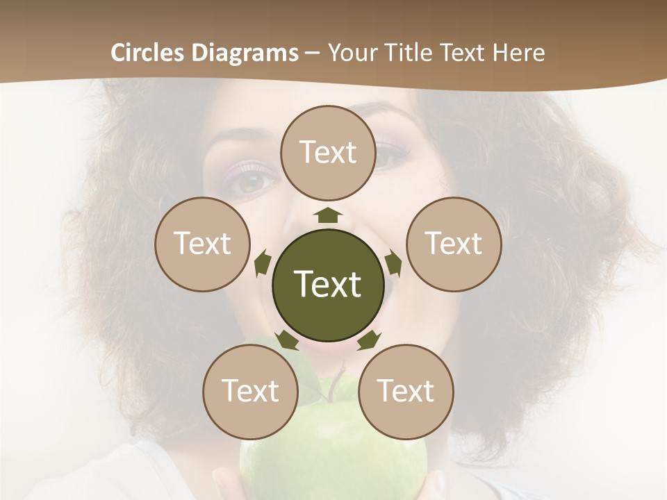 Only Person Cheerful PowerPoint Template