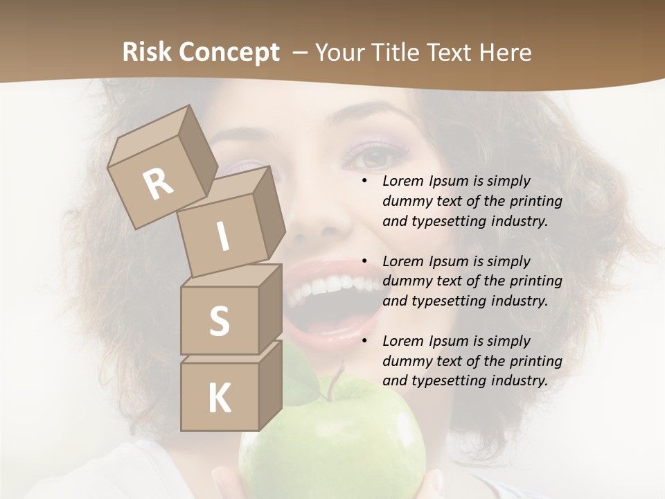 Only Person Cheerful PowerPoint Template