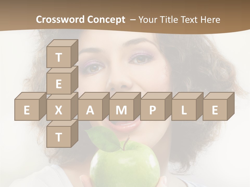 Only Person Cheerful PowerPoint Template