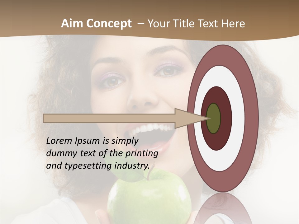 Only Person Cheerful PowerPoint Template