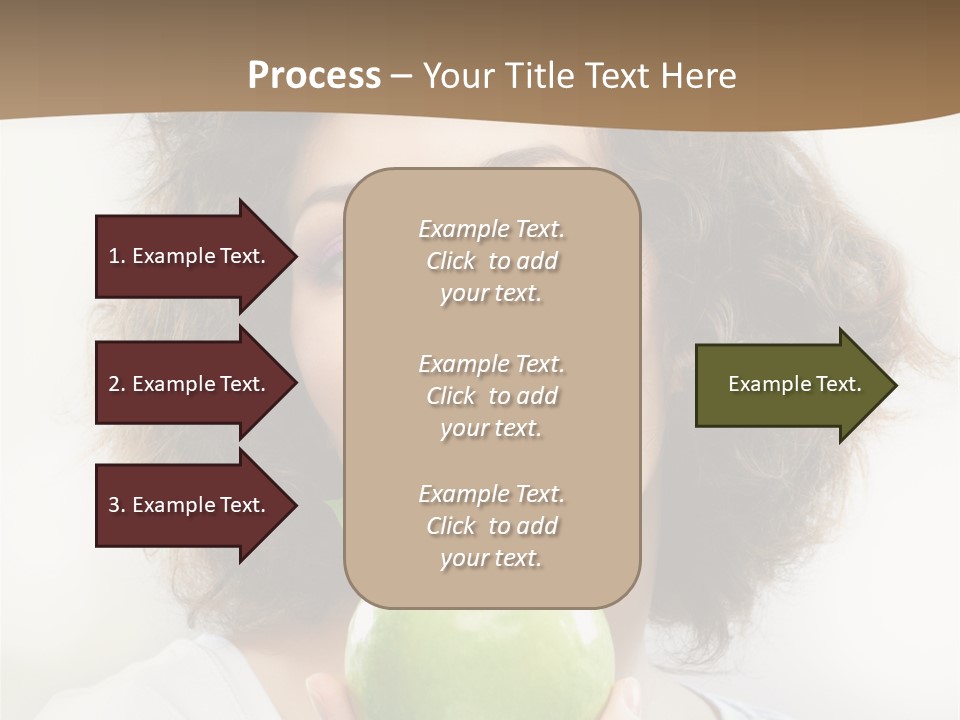Only Person Cheerful PowerPoint Template