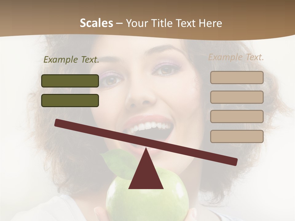 Only Person Cheerful PowerPoint Template