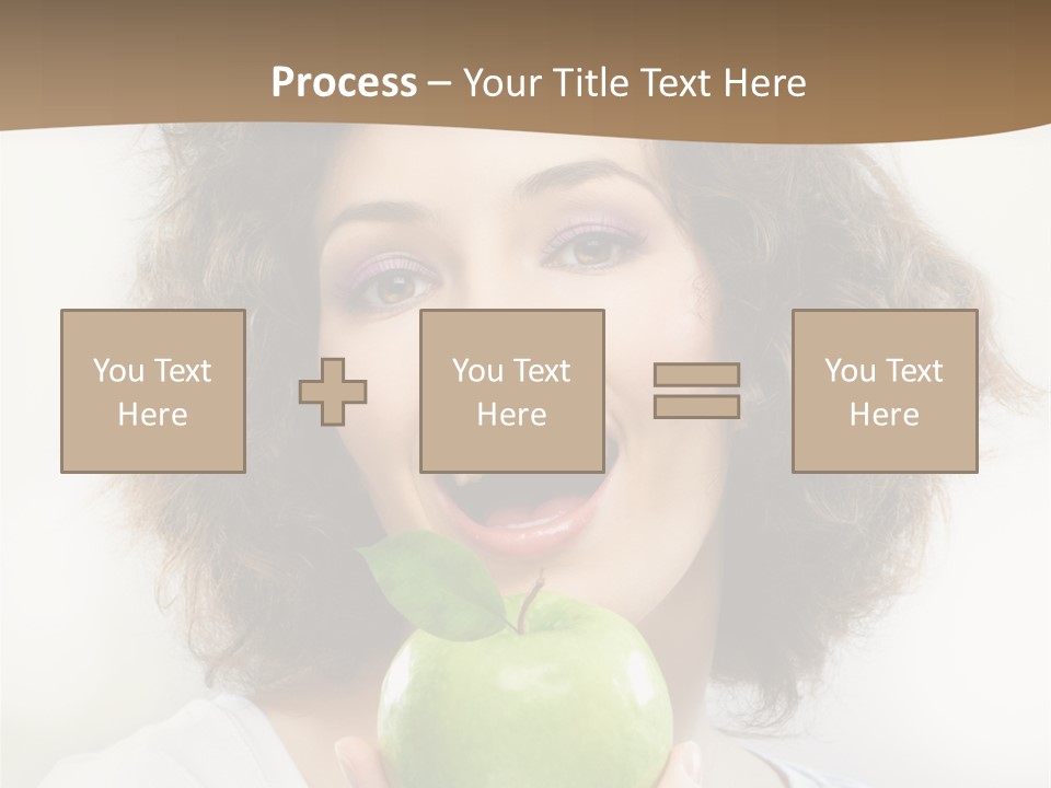 Only Person Cheerful PowerPoint Template