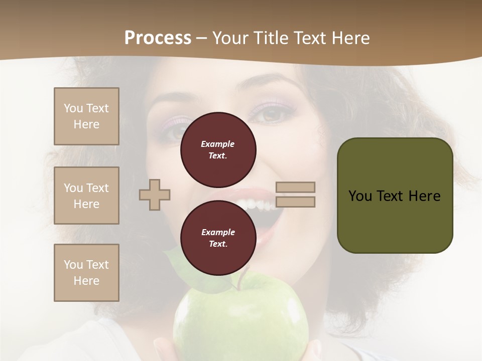 Only Person Cheerful PowerPoint Template
