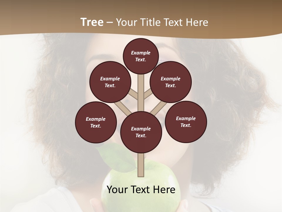 Only Person Cheerful PowerPoint Template