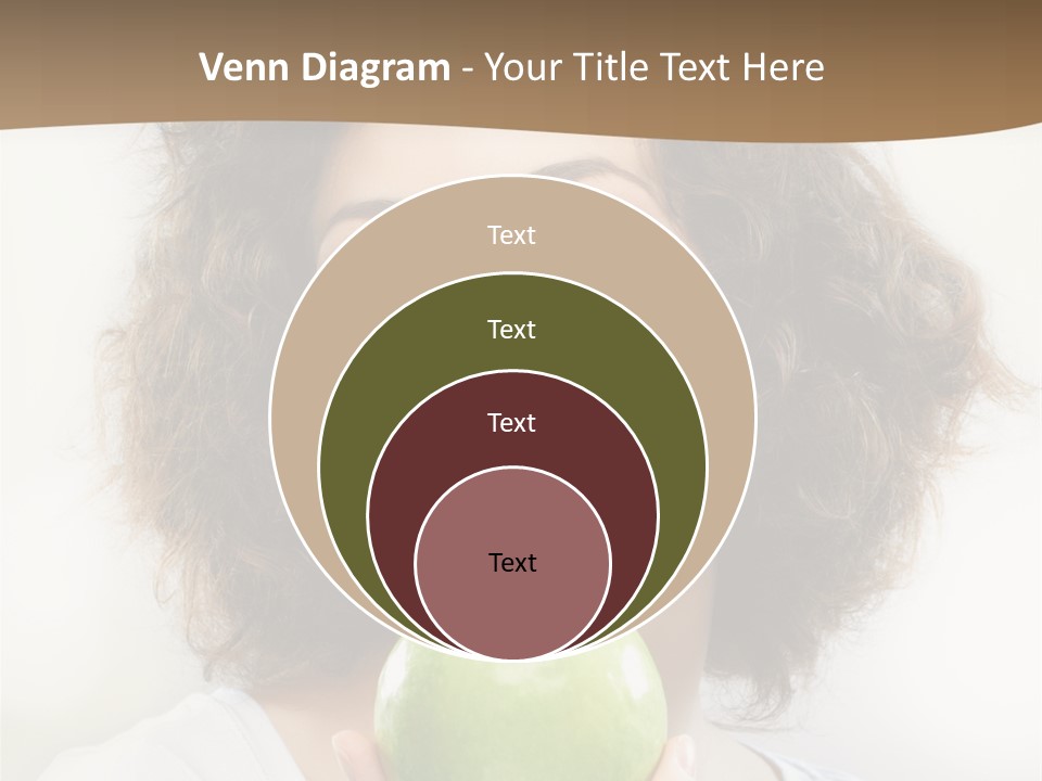 Only Person Cheerful PowerPoint Template