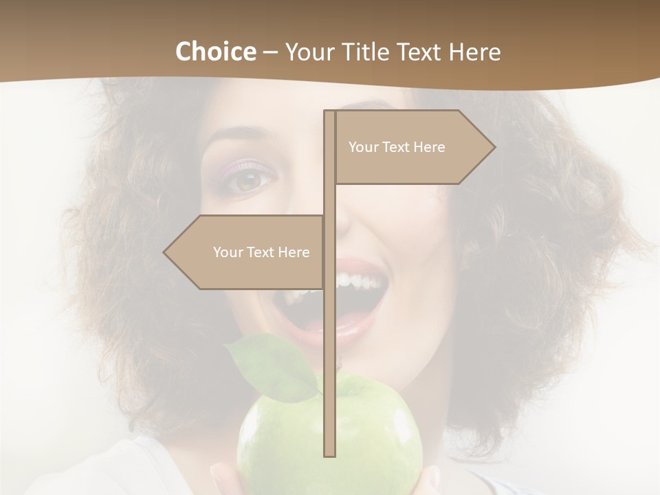 Only Person Cheerful PowerPoint Template